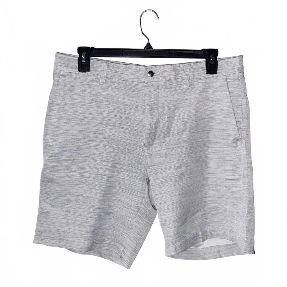 Callaway Gray Textured Shorts 36 Minimal Y2K Casual Golfcore Neutral Style